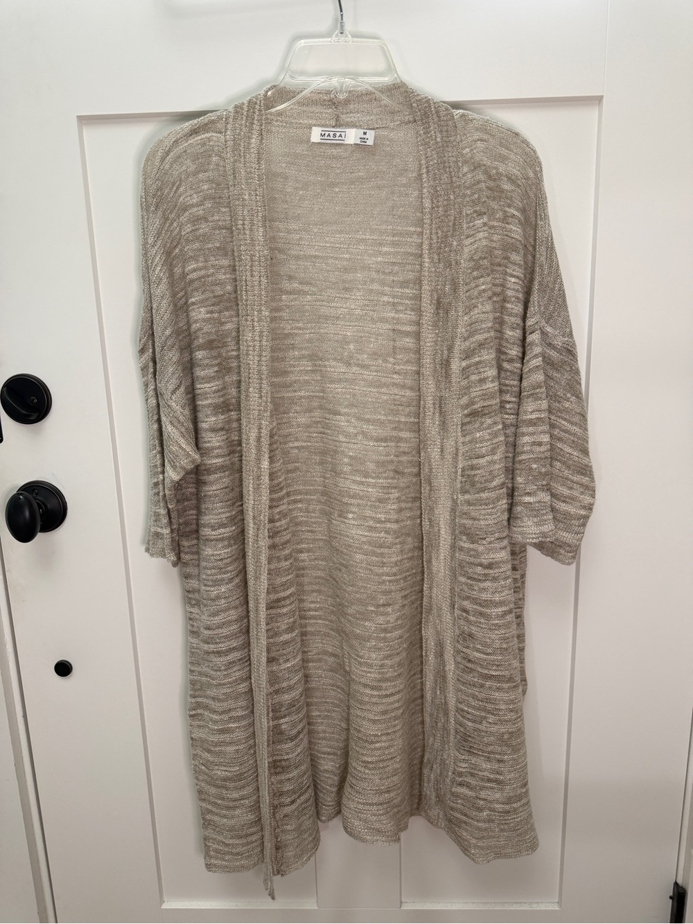 Masai linen-blend cardigan